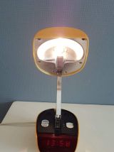 lampe réveil vintage style space age  avec bras articulé