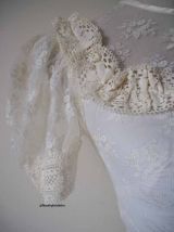 Robe en dentelle victorien/edwardien hippie vintage 70's