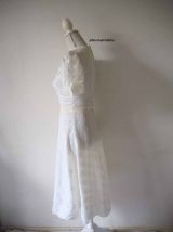 Robe en dentelle victorien/edwardien hippie vintage 70's