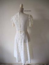 Robe en dentelle victorien/edwardien hippie vintage 70's