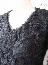 Robe chic de soirée en résille et tulle vintage 50's 60's