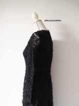 Robe chic de soirée en résille et tulle vintage 50's 60's