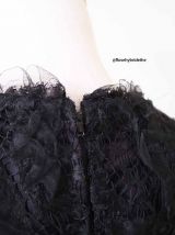 Robe chic de soirée en résille et tulle vintage 50's 60's