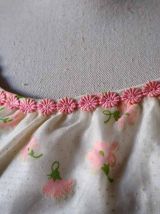 Longue robe hippie bohème romantique fleurie vintage 60's 70