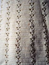 Mini robe babydoll en crochet jaune pastel Twiggy GoGo vinta