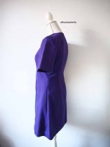 Mini robe violette Mod GoGo Twiggy sixties vintage 60's