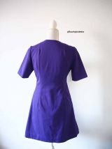Mini robe violette Mod GoGo Twiggy sixties vintage 60's
