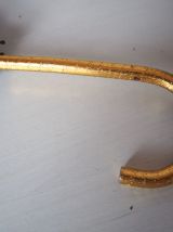 Parapluie kitsch poignée dorée vintage 60's