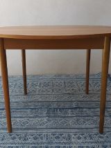 Table à manger ronde scandinave teck années 60