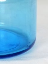 Broc à eau pichet en verre bleu