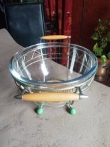 saladier punch cocktails support métal 