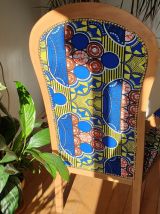 Fauteuil Voltaire tapissé en wax