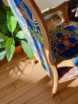 Fauteuil Voltaire tapissé en wax