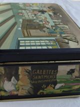 Boîte en tôle, des galettes Saint Michel