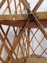 Etagère vintage en rotin