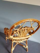 fauteuil enfant rotin vintage 2-8 ans