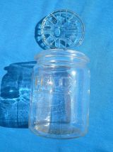 bocal  ancien   en verre  RAC , vintage
