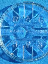 bocal  ancien   en verre  RAC , vintage