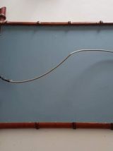 miroir bambou vintage en bois