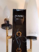 applique murale Lunel avec double lumière en verre