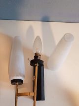 applique murale Lunel avec double lumière en verre