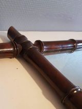 miroir bambou vintage en bois