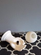 applique murale main en céramique blanche vintage 