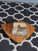 pendule murale Garnic Jaz 1966/67 formica Noyer du Quercy