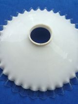 suspension , abat jour en opaline  ancien