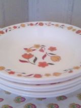 assiettes vintage Arcopal Lot de 6 assiettes creuses