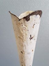 bougeoir 3 feux en fer forgé noué