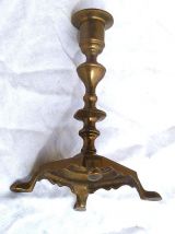 bougeoir  en  laiton , vintage