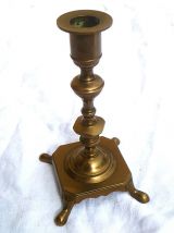 bougeoir  en  laiton , vintage