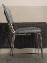 chaise velours années 60