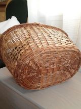 Panier de courses en osier tressé