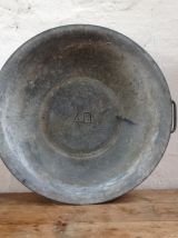 Bassine en zinc ancienne