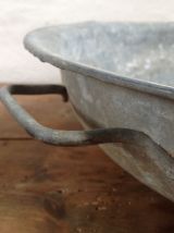 Bassine en zinc ancienne