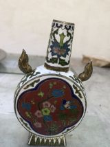 4 Flacons émaillés cloisonnés 