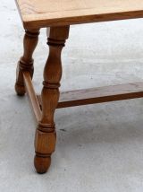 Table basse plateau en placage damier