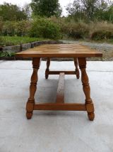 Table basse plateau en placage damier