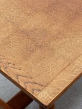 Table basse plateau en placage damier