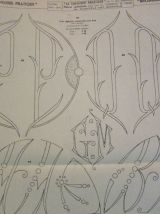 Journal broderie patron monogramme 1934