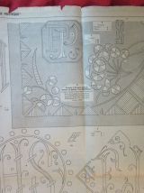 Journal broderie patron monogramme 1934