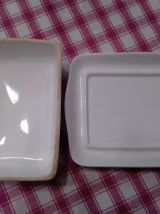 BEURRIER- céramique décor  cerises