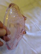 Petite coupe à fruits ou pâtisseries  verre rosé