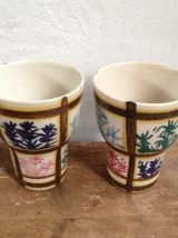 Paire de tasses Keraluc faïence de Quimper