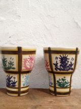 Paire de tasses Keraluc faïence de Quimper