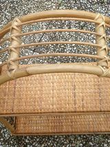 étagère en rotin , vintage