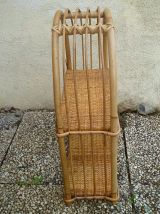 étagère en rotin , vintage