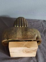 buste homme de la mythologie en coulée de pierre socle en bo